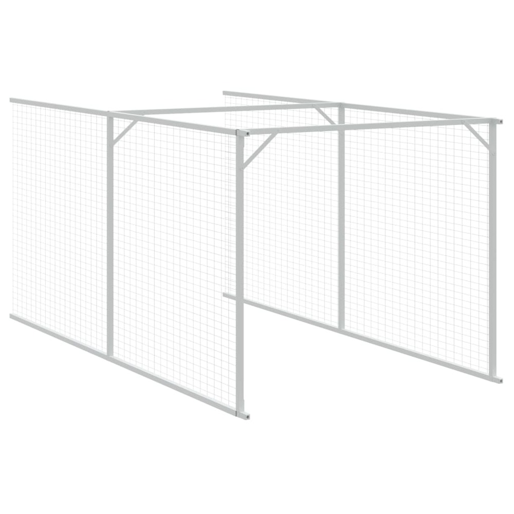 Niche pour chien avec toit gris clair 117x1221x123 cm