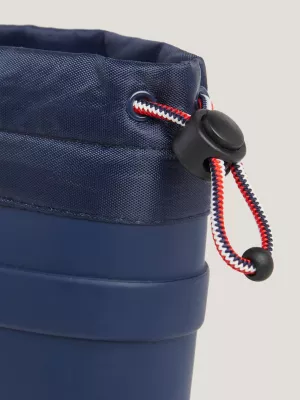 Botas de chuva com cordão ajustável