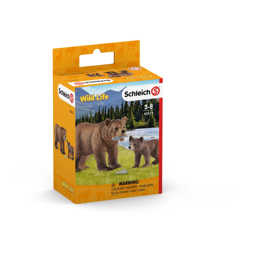 schleich® Grizzlybär-Mutter mit Jungem 42473