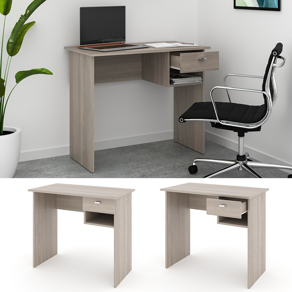 VICCO Schreibtisch COLIN Sonoma Eiche Arbeitstisch Bürotisch Regal PC Tisch