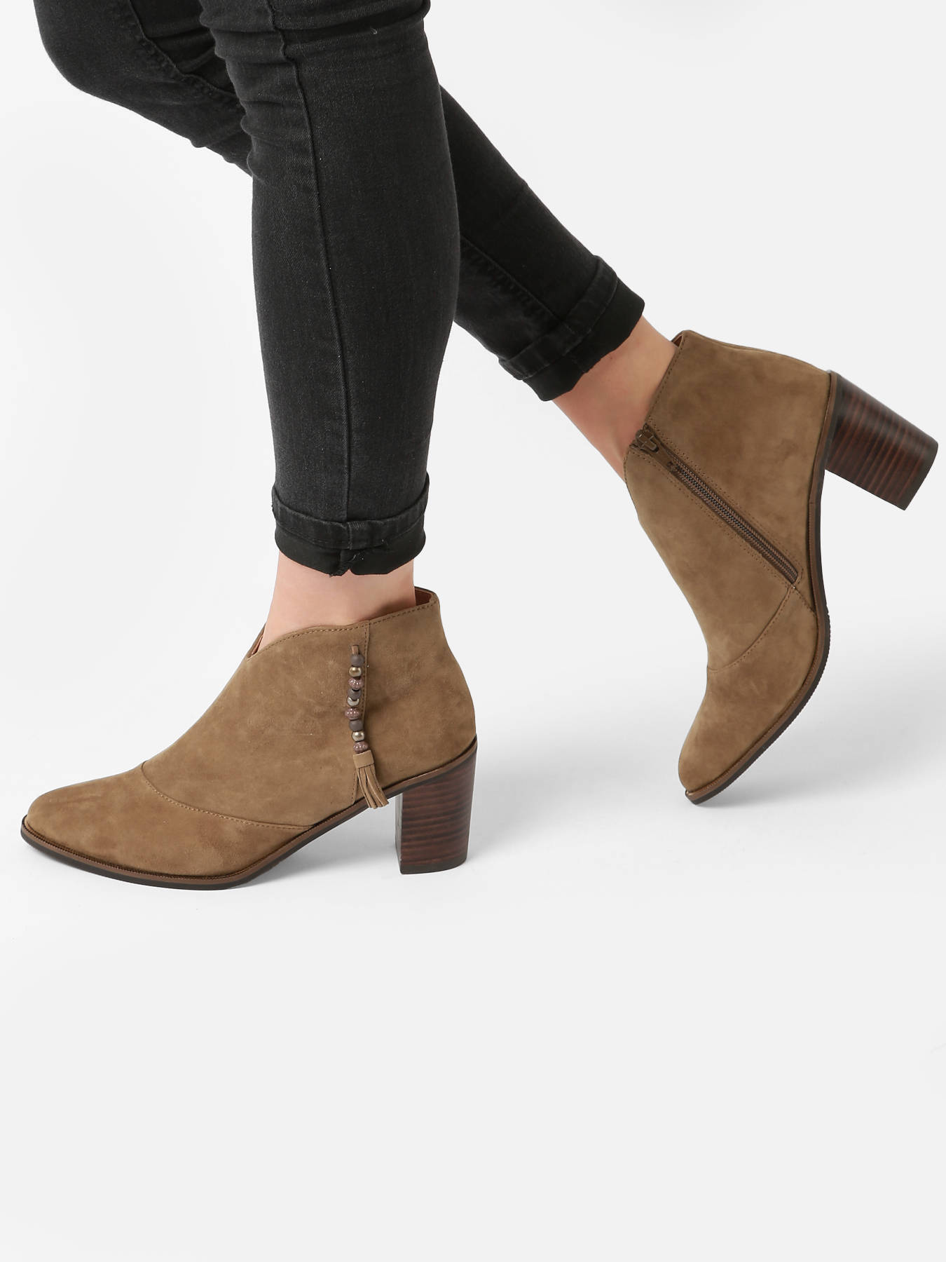 Bottines  talon Natax en cuir MAM'ZELLE