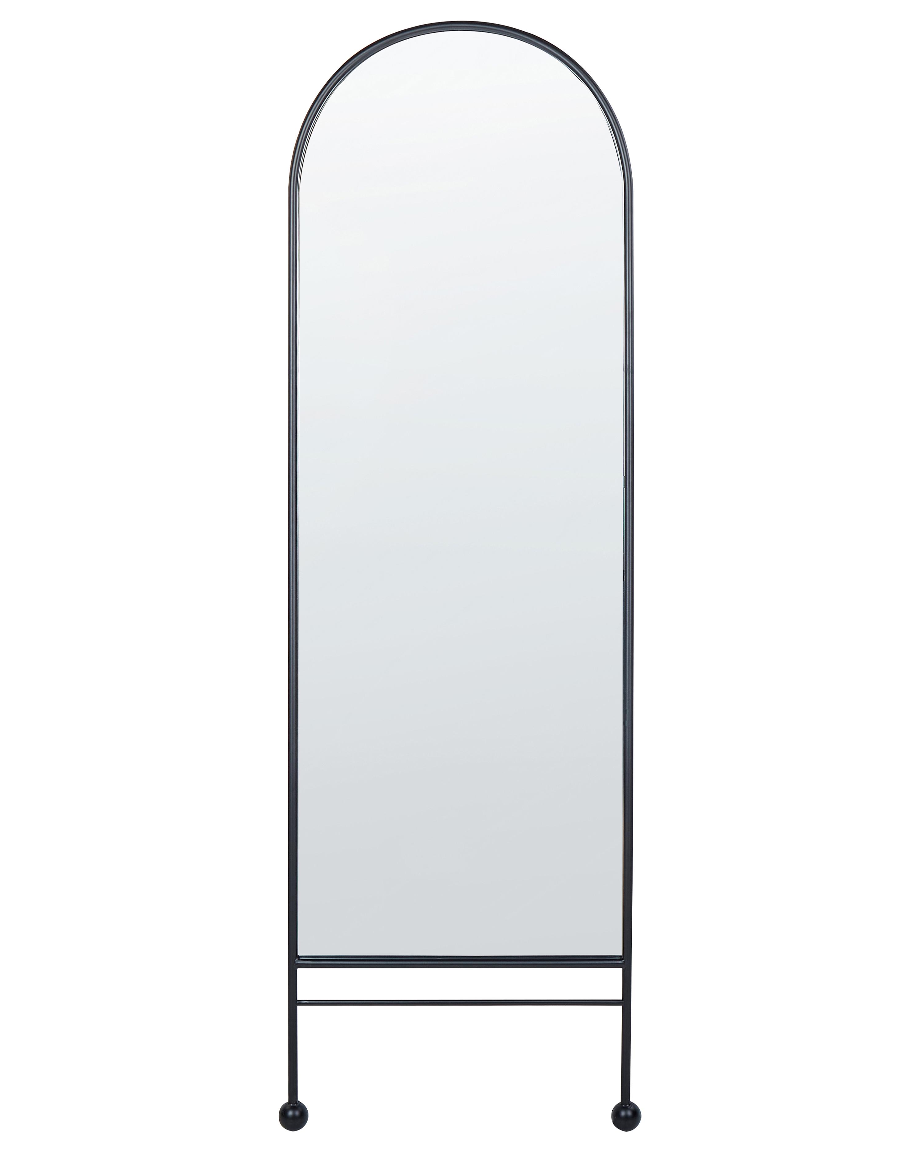 Wandspiegel JARNAGES 45 cm 145 cm Metaal Zwart