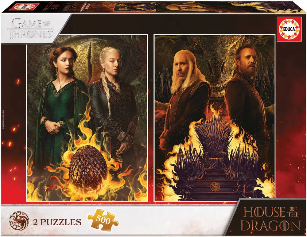 PUZZLE HOUSE OF THE DRAGON  2 X 500 PIECES
