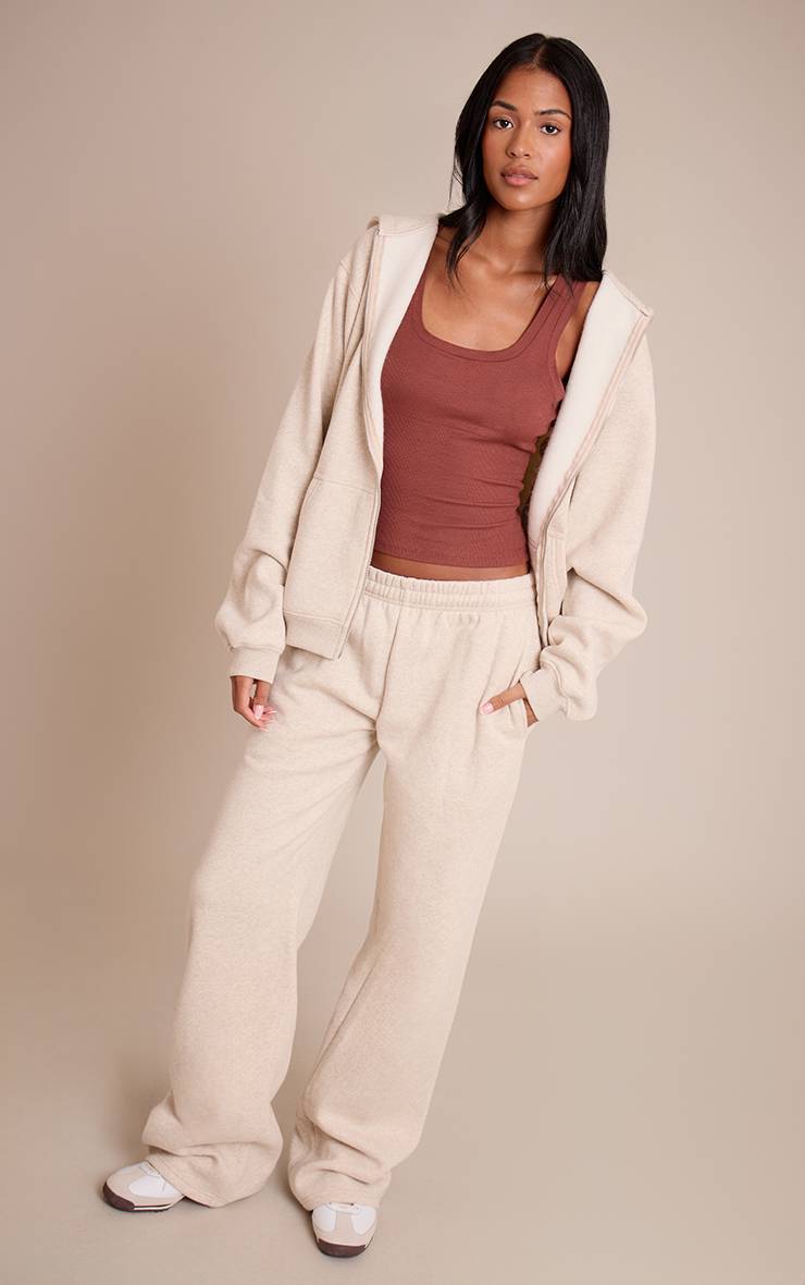 Avoine Sweat À Casynthétiqueche Zippé Chiné Grande Taille