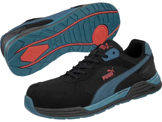 Baskets de sécurité Frontside S1P Puma noires/bleues