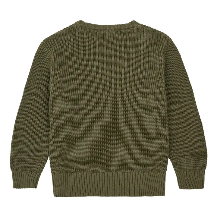 The Simple Folk Pull Coton Bio Maille | Vert kaki