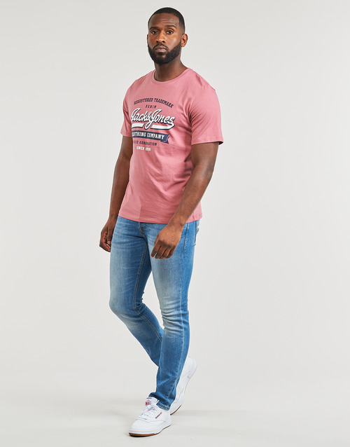Jack & Jones - JJELOGO TEE SS O-NECK 2 COL SS24 SN - Rose