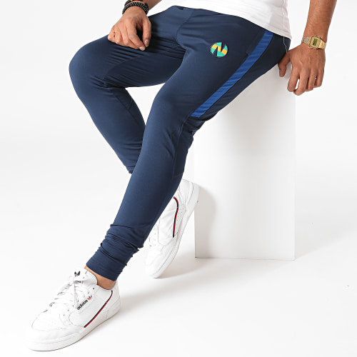 Pantalon Jogging A Bandes Newteam 1 Bleu Marine