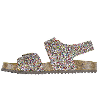 Pom Pom Sandalen - Klettband - Multi Streuen