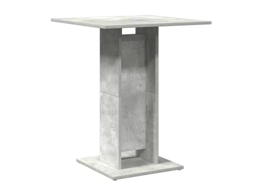 Table de bistro Gris béton 60x60x75 cm Aggloméré