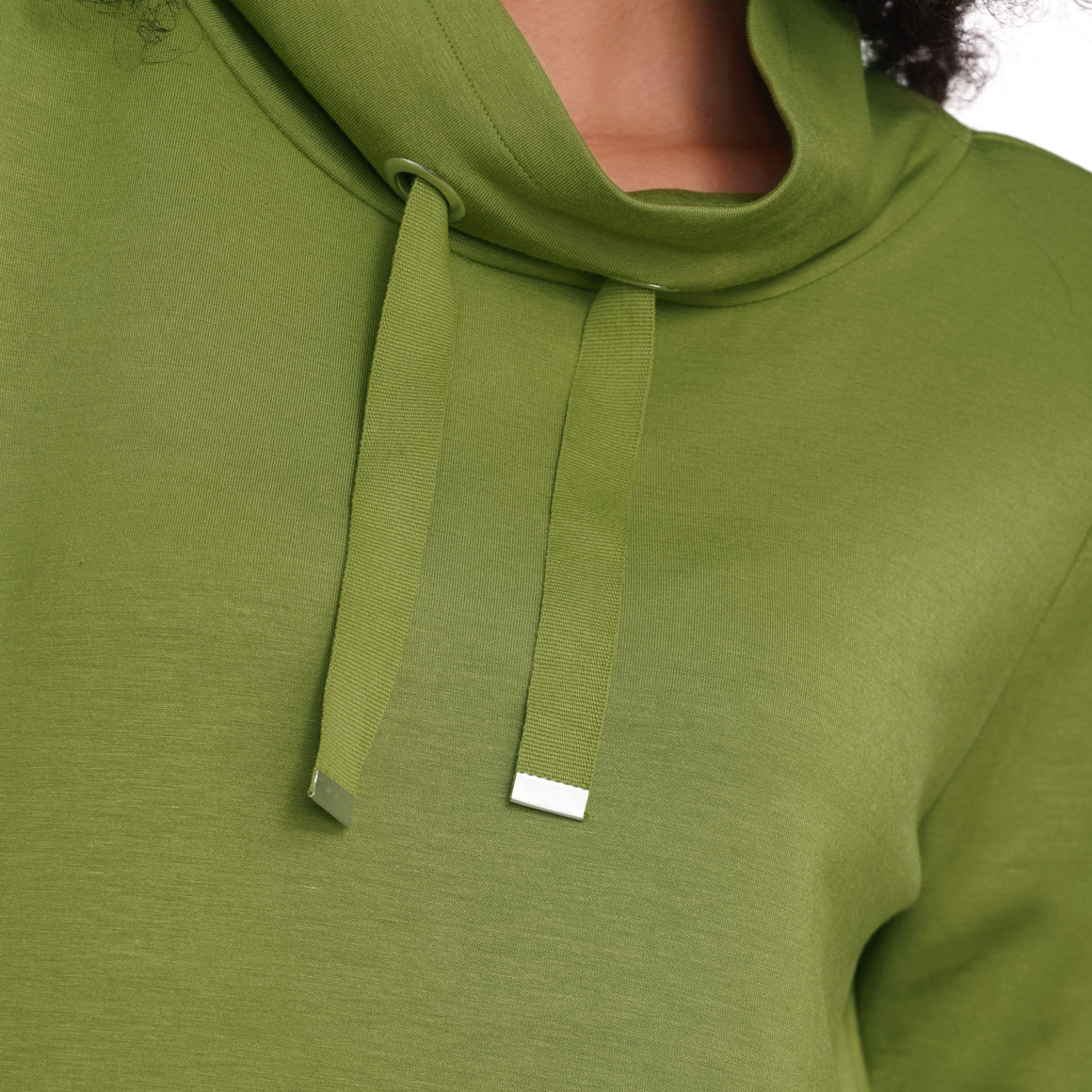 Gina Benotti Damen Sweatpullover mit Stehkragen grün