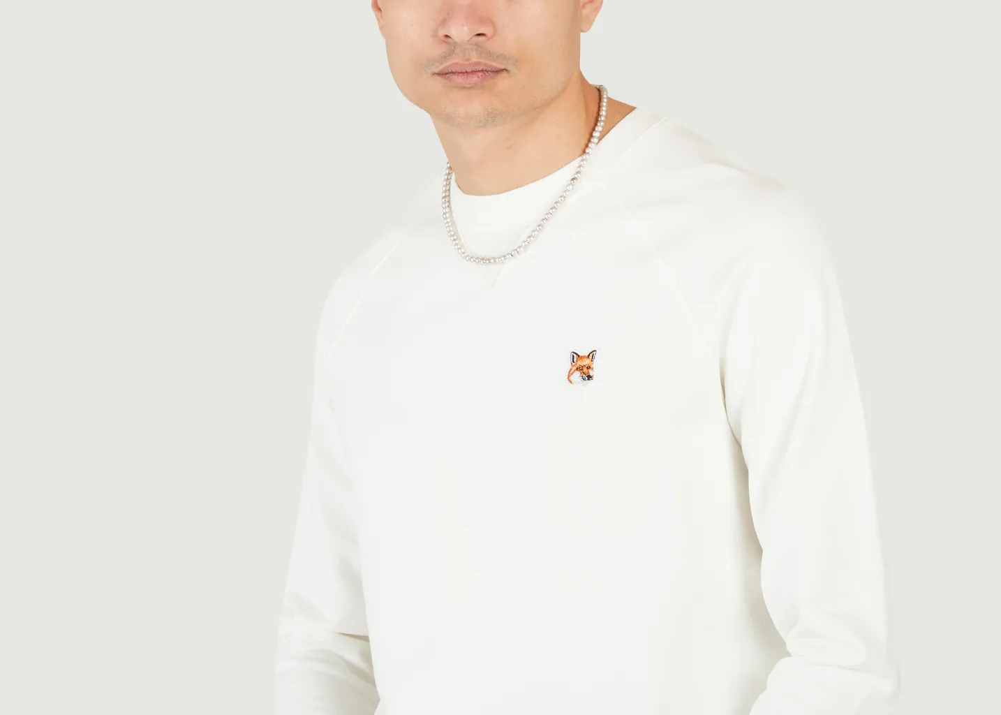 Sweatshirt Fox Head Patch Classic Maison Kitsuné