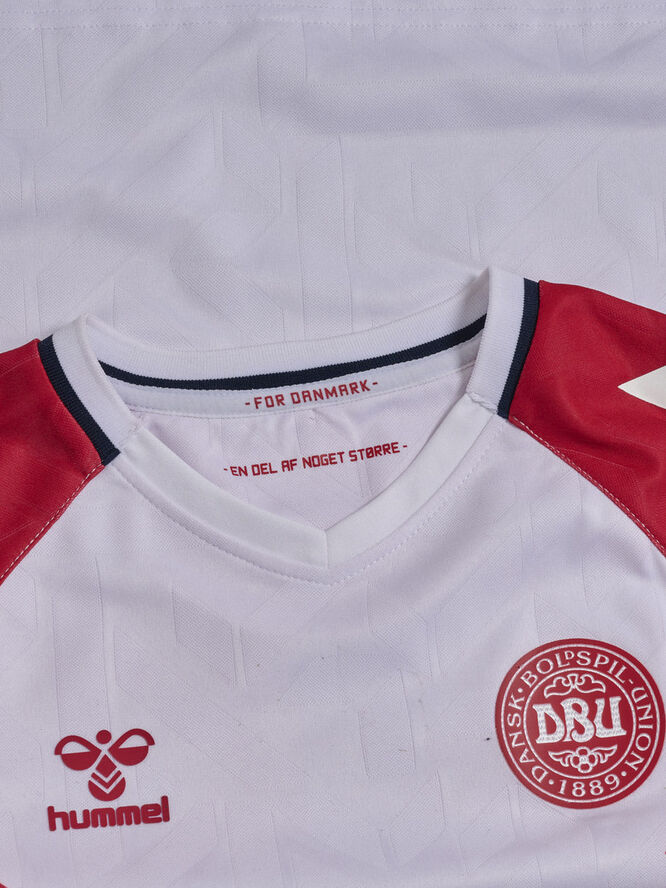 Hummel DBU Danmark udebanetrøje 23 Børn Hvid