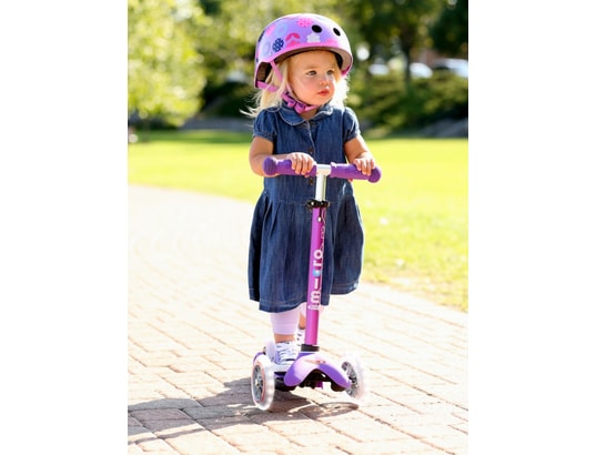 MICRO - Trottinette mini deluxe led - violet
