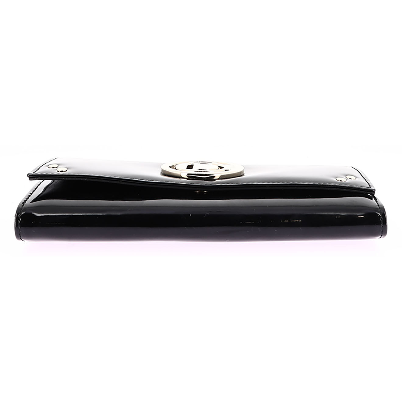 Dior Portefeuille Le Trente en Cuir verni noir - Neuf sans étiquette - 19x10 cm