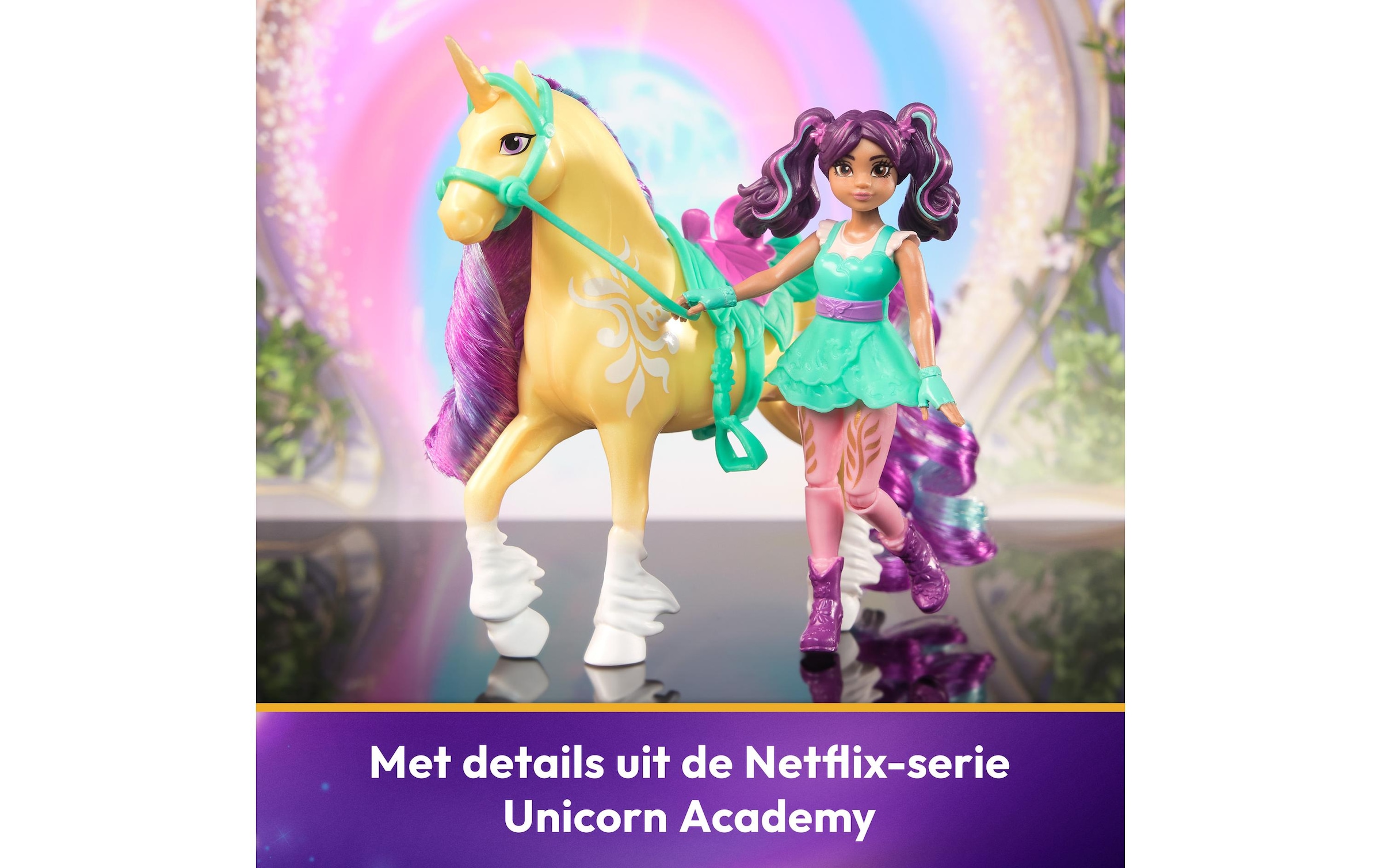 Spin Master Anziehpuppe »Unicorn Academy Ava Doll & Leaf Unicorn«