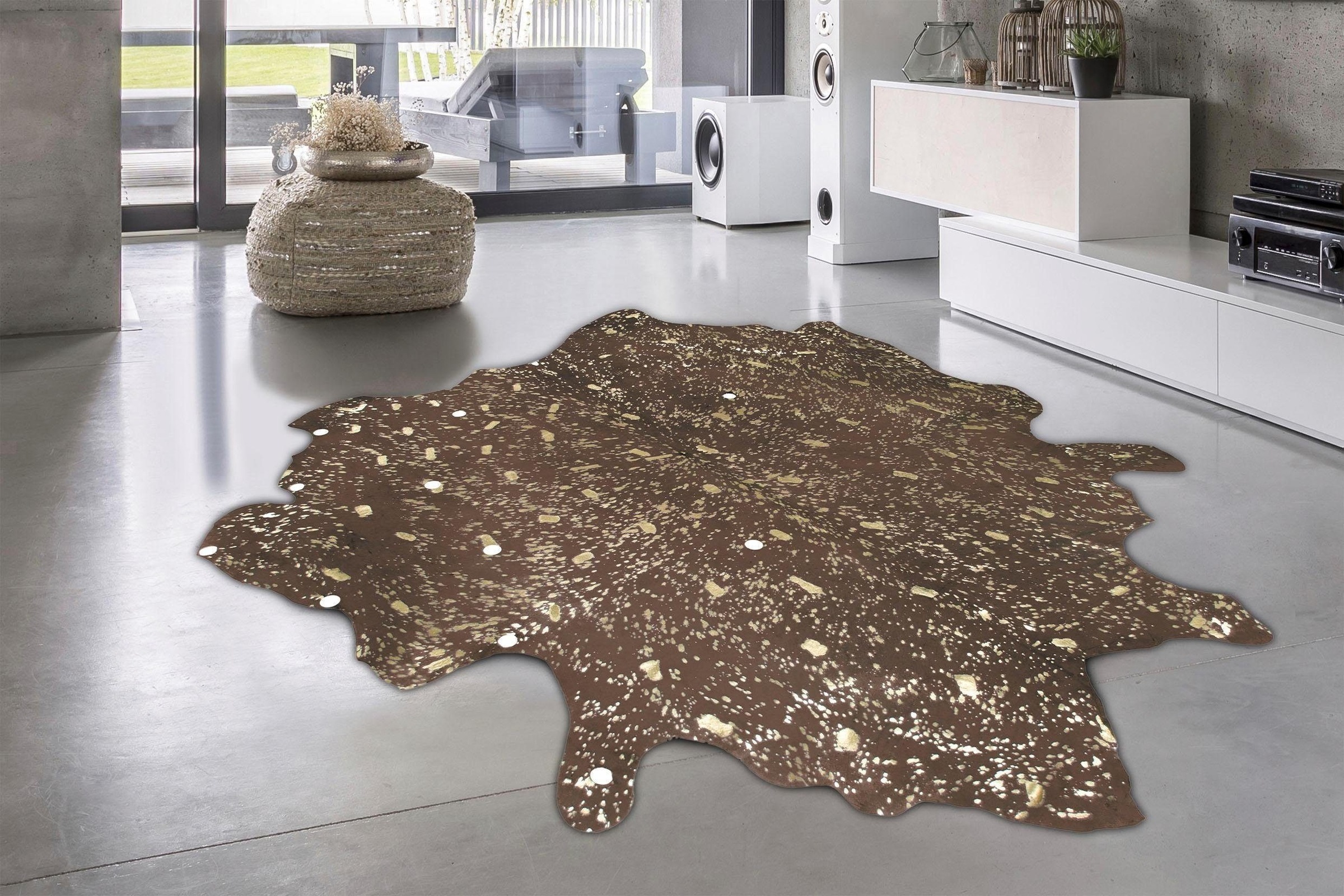 calo-deluxe Fellteppich »Ronda 210« fellförmig 8 mm Höhe echtes Rinderfell, Wohnzimmer