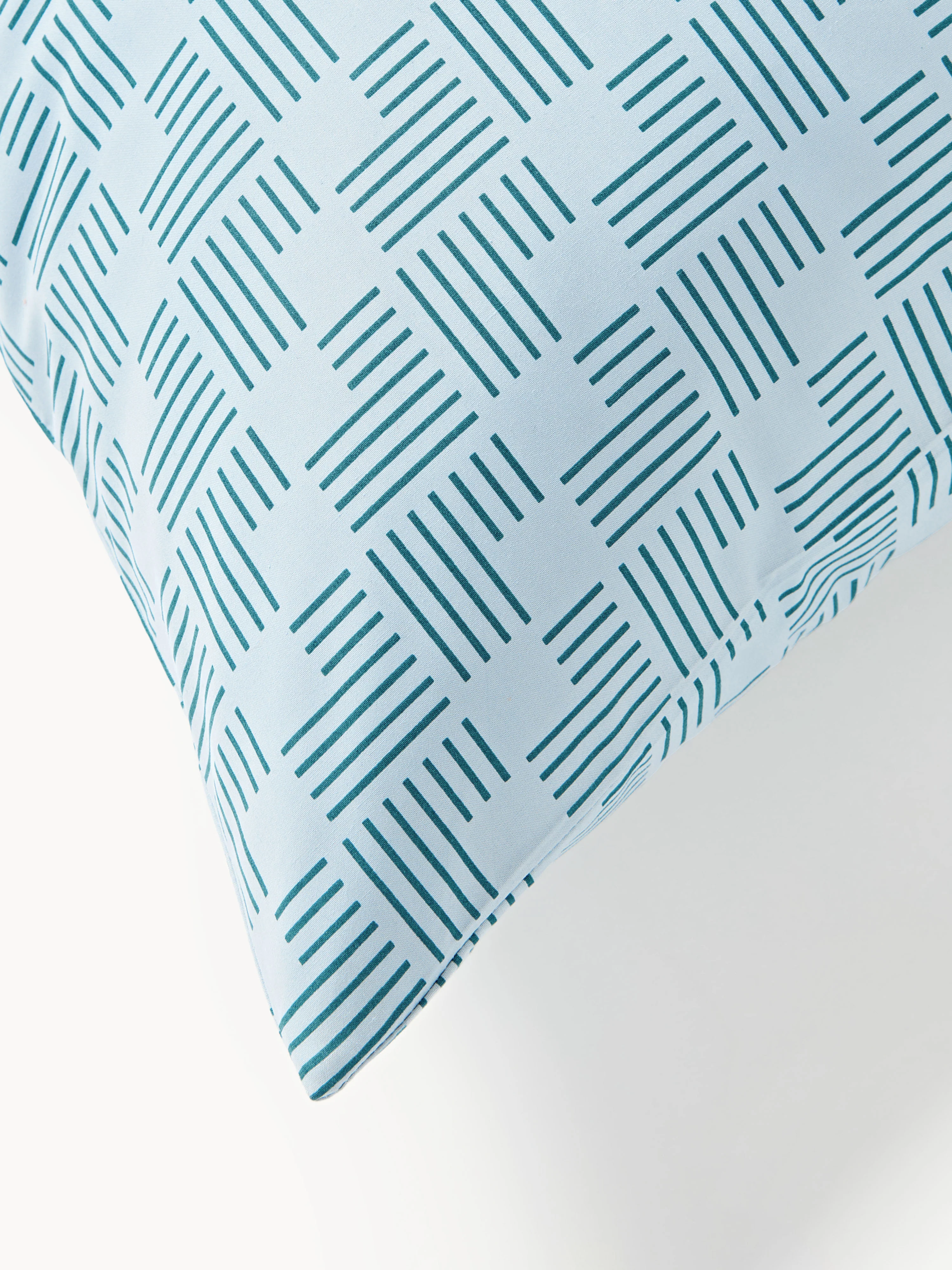 Perkal katoenen dekbedovertrek Inki met geometrische print