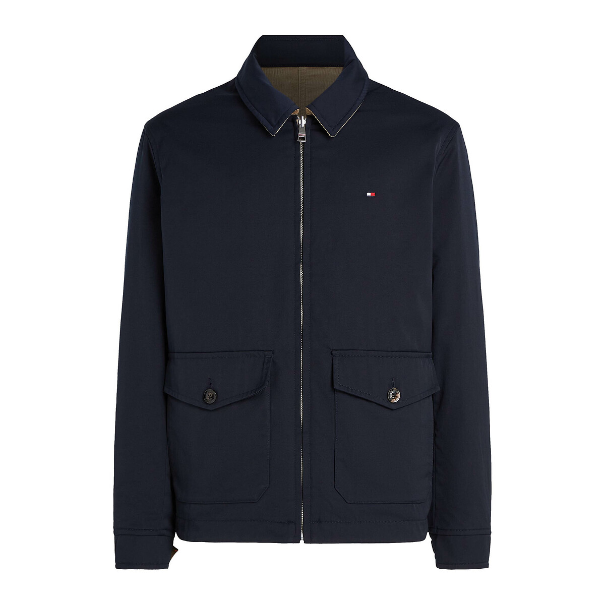 TOMMY HILFIGER<br>Jaqueta reversível de veludo cotelê com bolsos