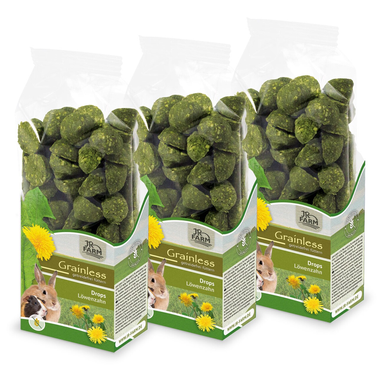 JR Farm Grainless Drops Löwenzahn 3x140g