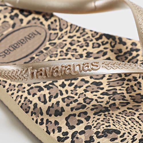 Tongs Femme Slim Animals Beige Léopard