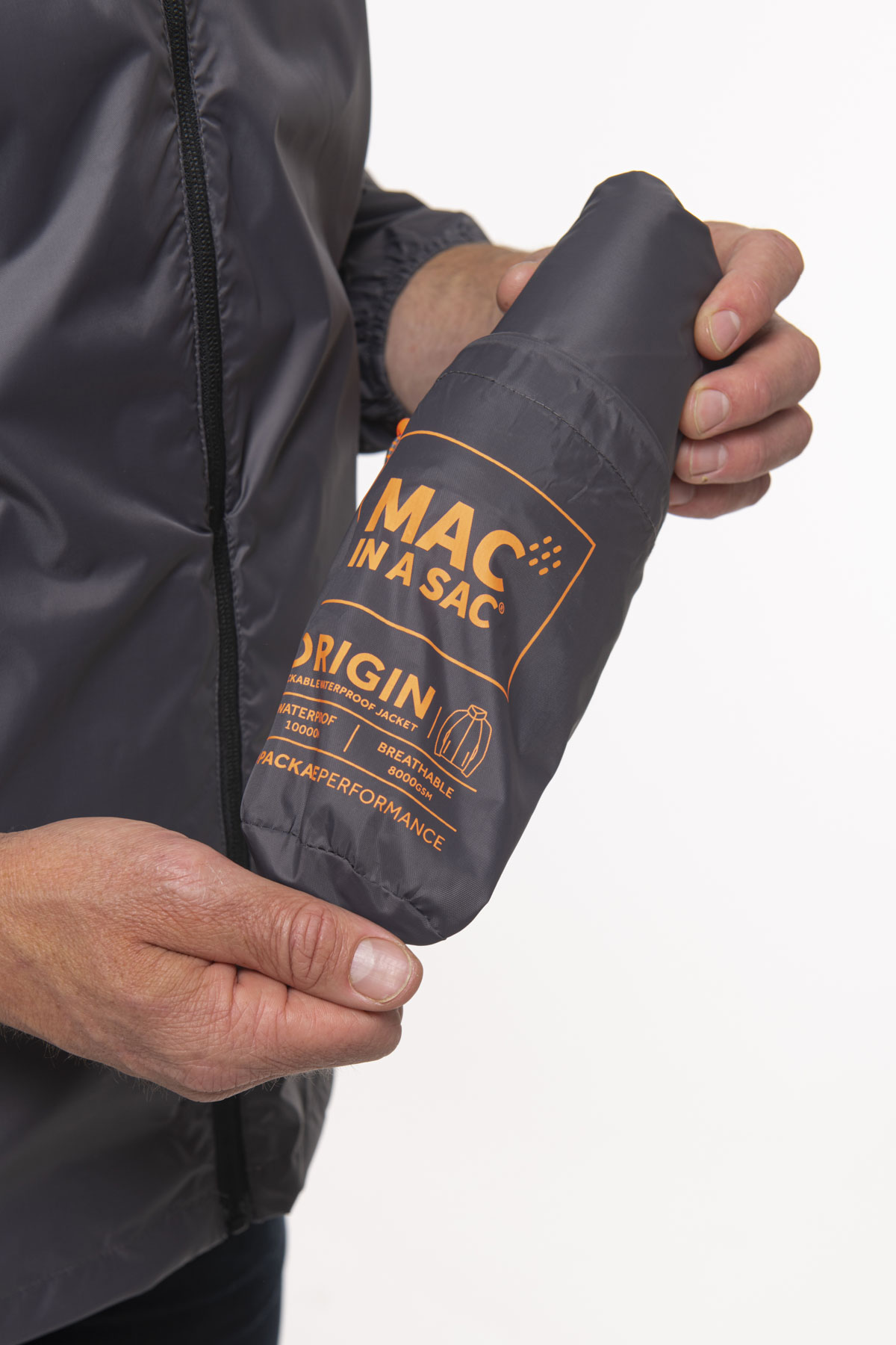 Mac in a Sac Charcoal regenjas