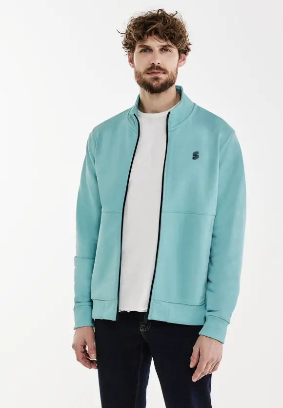 Troyer Sweatjacke - aurora turquoise