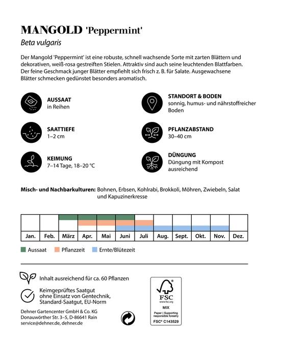 Dehner Premium Samen Mangold 'Peppermint'