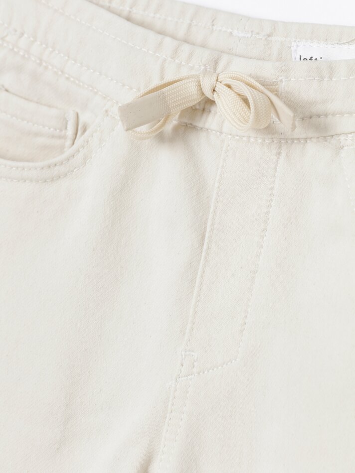 Shorts de moletom jeans - Marrom