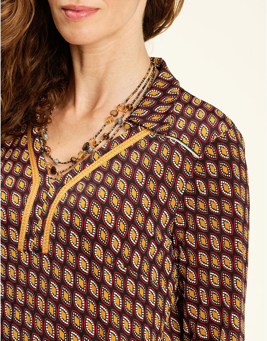 Robe bordeaux doré