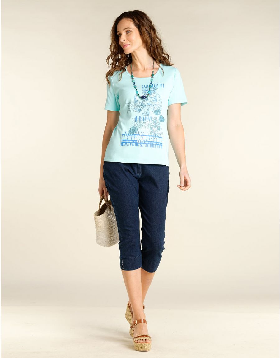 T-shirt bleu coton BIO
