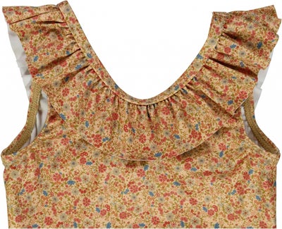 Wheat Marie-Louise Badedrakt, Small Porcelain Flowers