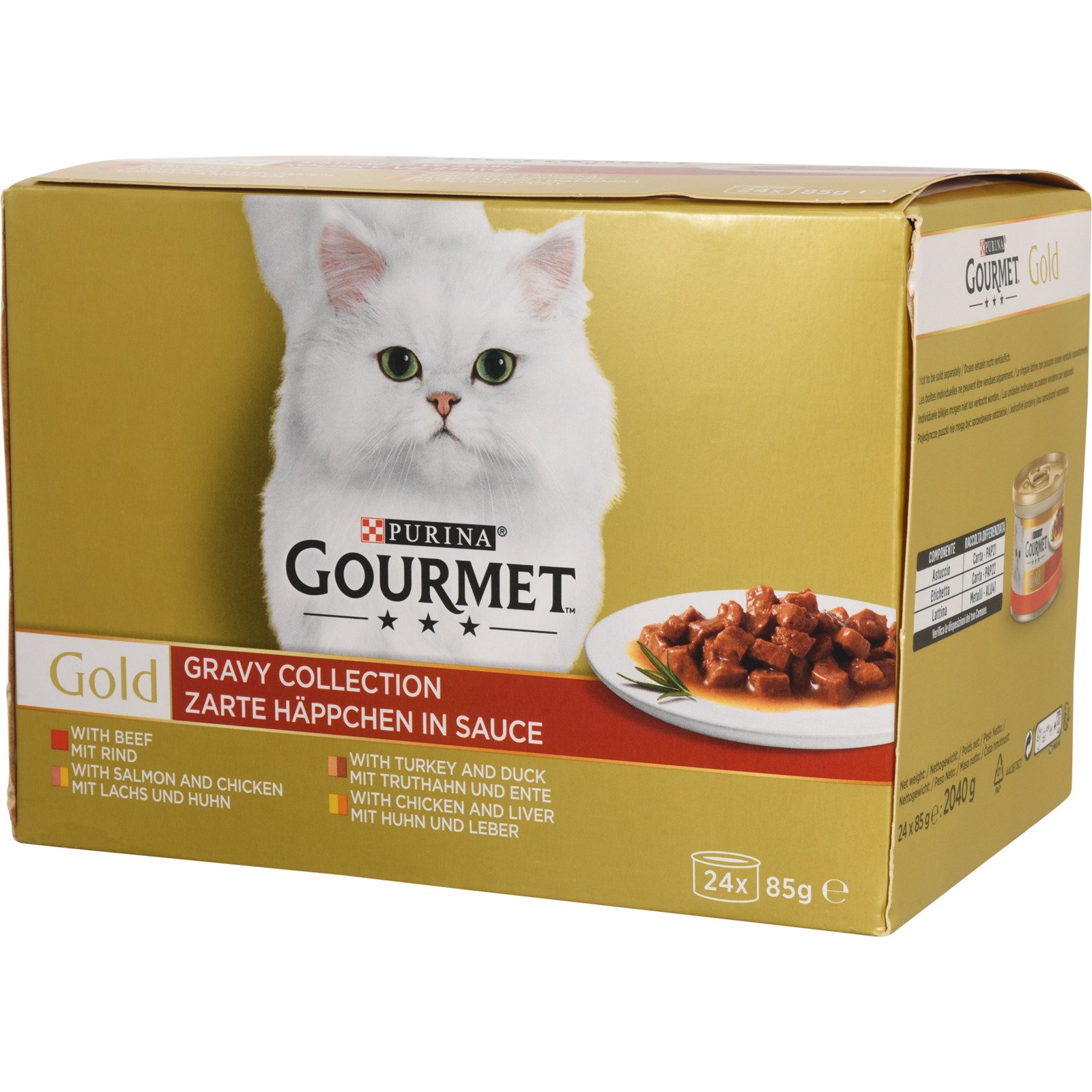 Purina Gourmet Gold Zarte Häppchen in Sauce 96 x 85 g