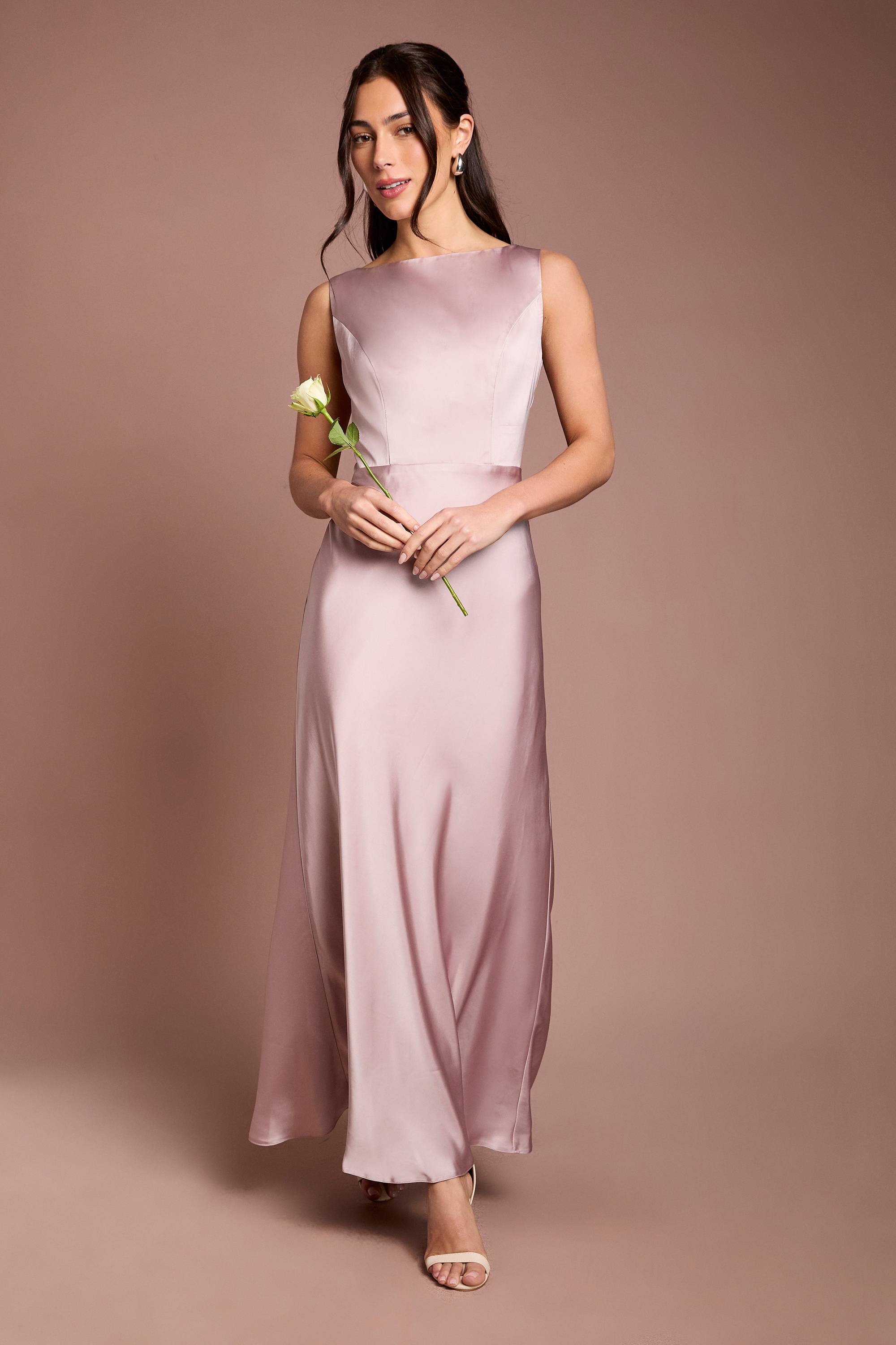 Coast Robe De Demoiselle D'honneur En Satin Sans Manches