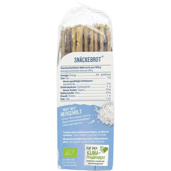 Bio Snäckebrot Laugen & Brezelsalz Bioland