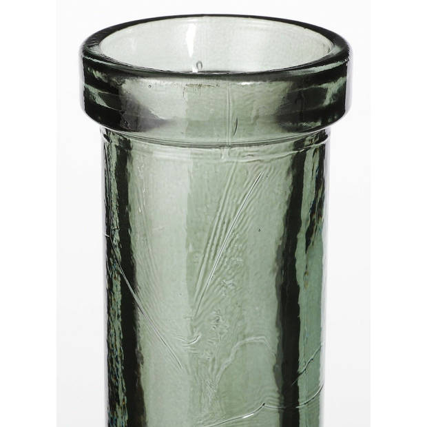 Decoratiefles / glazen fles groen 50 x 15 cm - Vazen