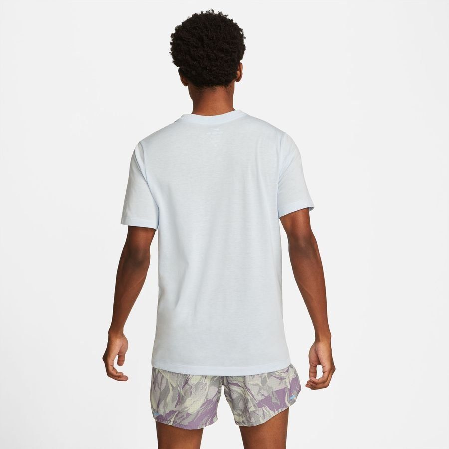 Nike T-shirt Running Dri-FIT Trail - Bleu Clair