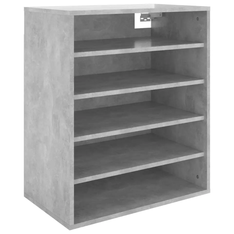 vidaXL - Schoenenkast - Grijs - Bewerkt hout - 60 x 35 x 70 cm