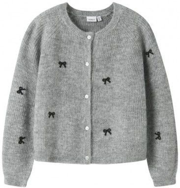 NAME IT : Gebreide vest met strikjes
