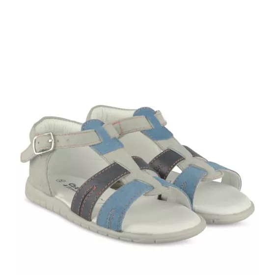 Sandales GRIS CHARLIE & FRIENDS CUIR