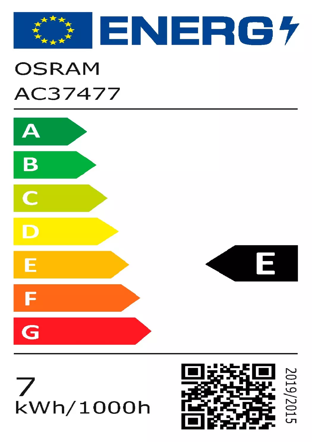LED Birne E27/7 Watt/Energie E