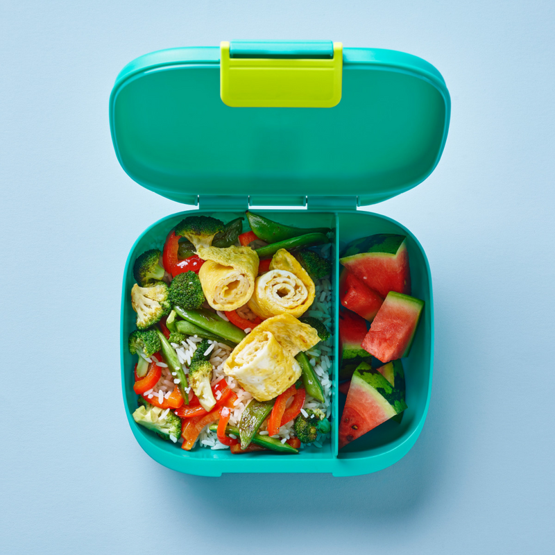 Eco+ 1-2-3 Lunchbox Die Lunchbox mit praktischer Unterteilung und Clip-Verschluss