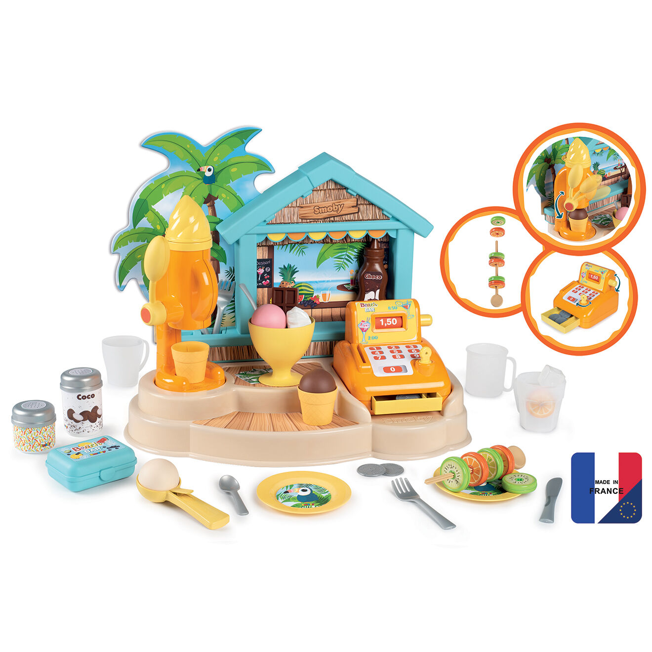 Smoby Beach bar multicolore - 44.5x26.6x28.5 cm