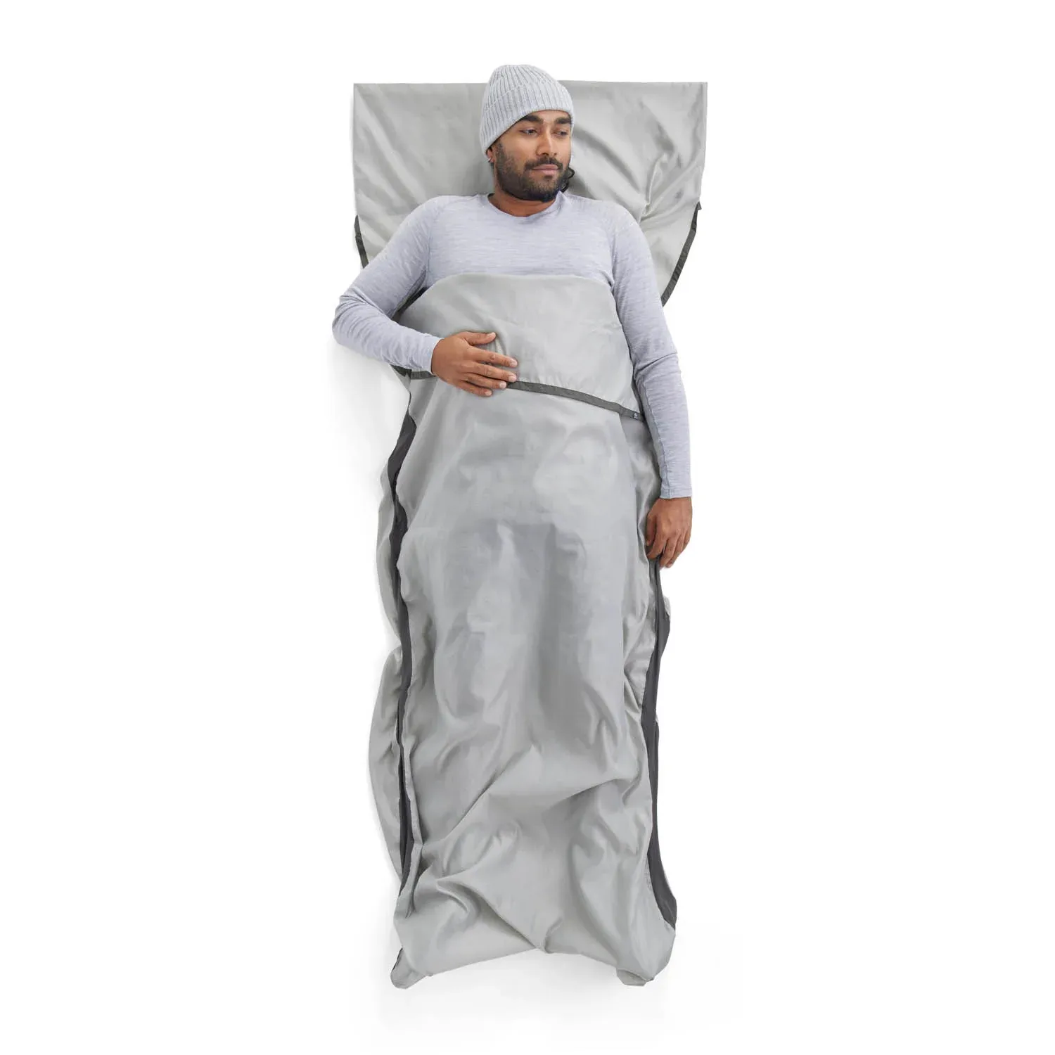 Sea To Summit Silk Blend Sleeping Bag Liner Rectangular Moonstruck Grey