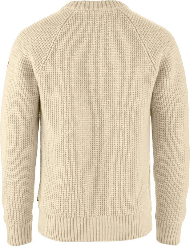 Fjällräven - Övik Waffle - Trui - Zwart - Zachte Merinowol