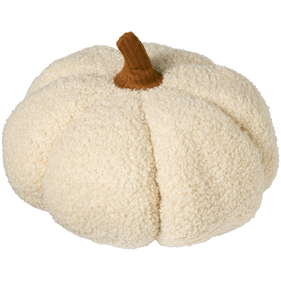 Kussen Pompoen Teddy Naturel