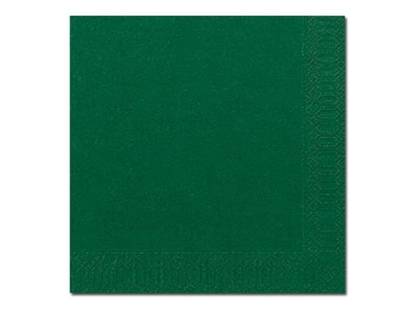 Duni - Serviett - Størrelse 33 x 33 cm - avhendbar - mørk grønn (en pakke 125)