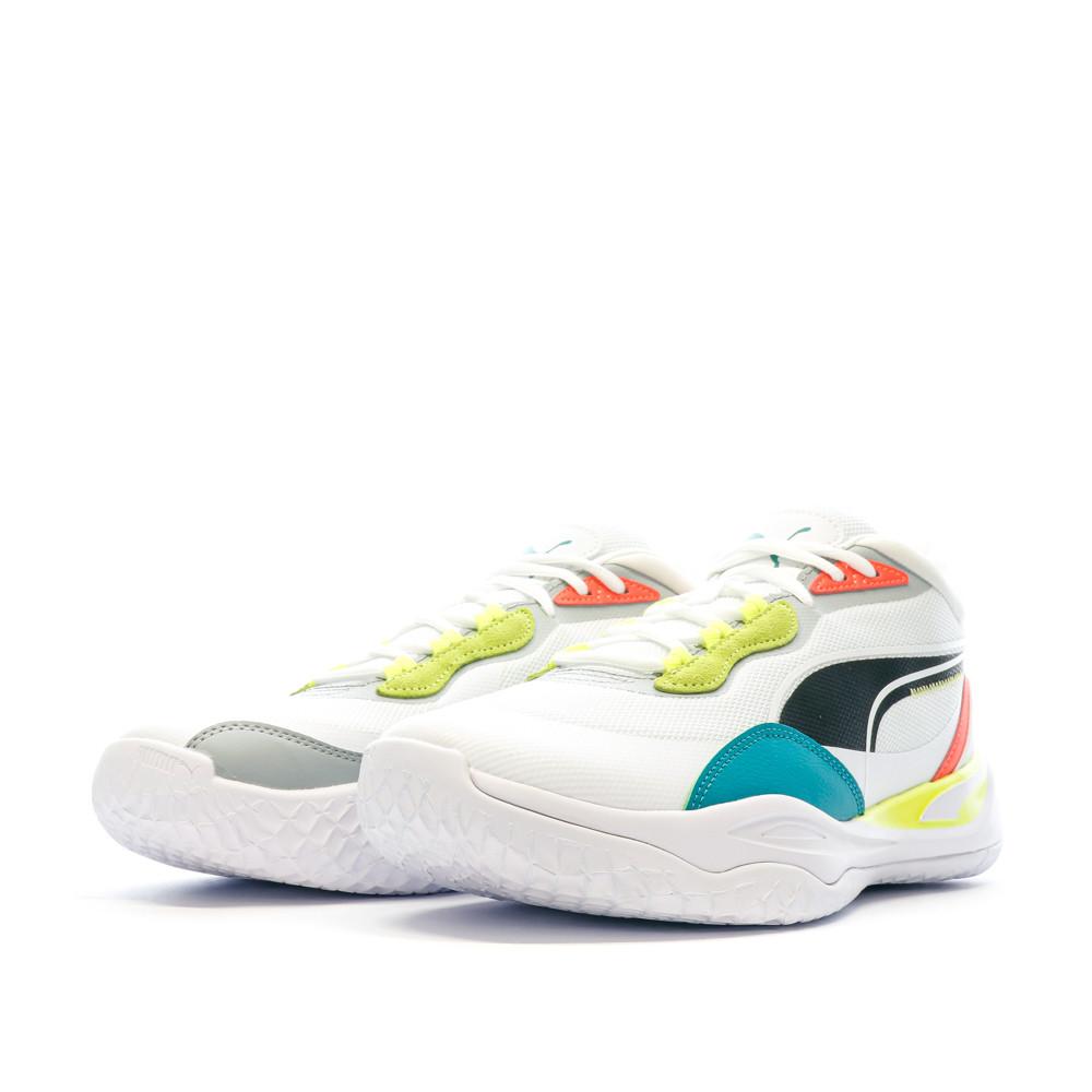 Puma Baskets Blanches/Jaune Homme Puma Playmaker Pro