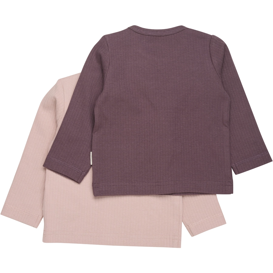 Minymo Langarmshirt  2er Pack Misty Rose