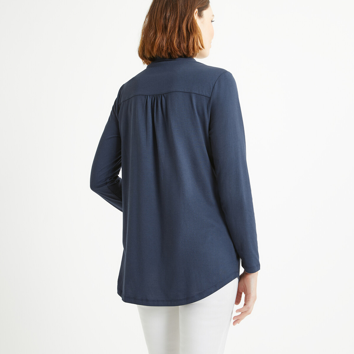 ANNE WEYBURN<br>Camiseta polo de manga comprida/gola alta